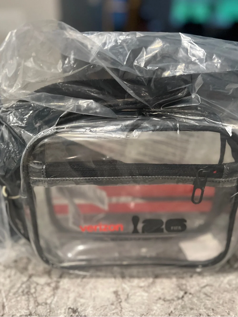 NWT FIFA Adidas x Verizon Clear Crossbody  + Stainless Water Bottle